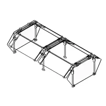 Eagle Group DCS5-SS-ST2 Sneeze Guard, Stationary