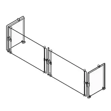 Eagle Group DCS6-CF-NT Sneeze Guard, Stationary