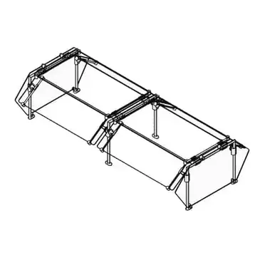 Eagle Group DCS6-SS-ST2 Sneeze Guard, Stationary