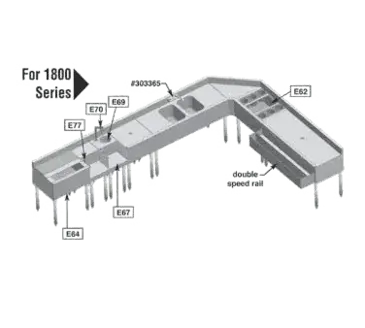 Eagle Group E73-1800 Modular Bar System