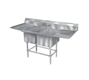 Eagle Group FN2448-2-36-14/3 Sink, (2) Two Compartment