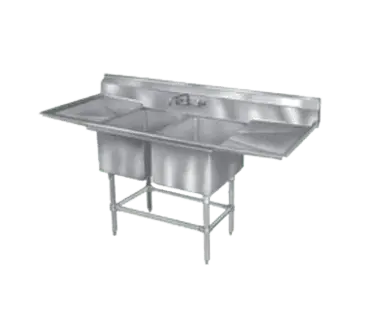 Eagle Group FN2840-2-24R-14/3 Sink, (2) Two Compartment