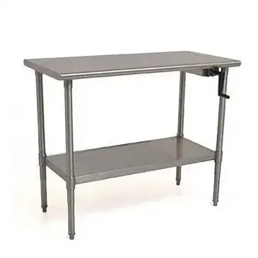 Eagle Group T2472SEB-BS-HA Work Table,  63" - 72", Stainless Steel Top 