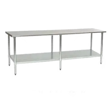 Eagle Group T2496EB Work Table,  85" - 96", Stainless Steel Top