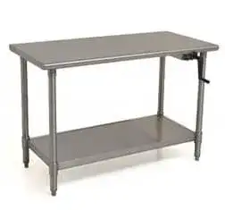 Eagle Group T3060SE-HA Work Table,  54" - 62", Stainless Steel Top