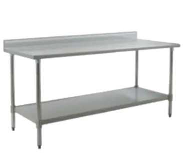 Eagle Group T3060SEB-BS-3VP Work Table,  54" - 62", Stainless Steel Top