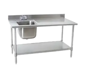 Eagle Group T3072SEB-BS-E23L-X Work Table, with Prep Sink(s)