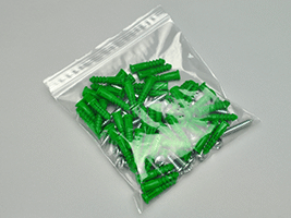ELKAY PLASTICS CO., INC. Zip Lock Bag, 7" x 8", Clear, Plastic, 2-mil, (1,000/Case), Elkay Plastics F20708