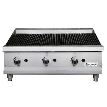 Eurodib USA T-CBR36 Charbroiler, Gas, Countertop