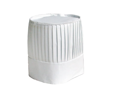 John Ritzenthaler European Chef Hat, 10", White, Poly-Cotton, John Ritzenthaler CH-EURO