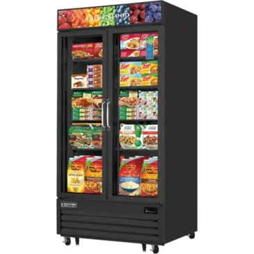 Everest Refrigeration EMGF36B Freezer, Merchandiser