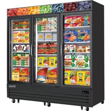 Everest Refrigeration EMGF69B Freezer, Merchandiser