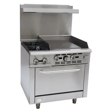 Falcon AR36-24R Range, 36" Restaurant, Gas