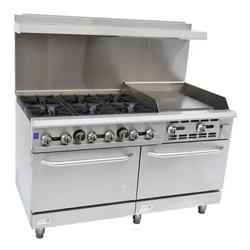 Falcon AR60-24R Range, 60" Restaurant, Gas