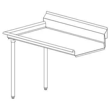 Falcon DTCL3048 Dishtable, Clean Straight