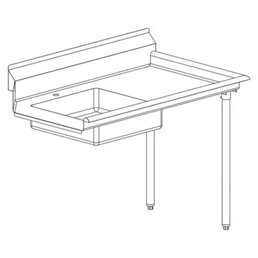 Falcon DTDR3024 Dishtable, Soiled