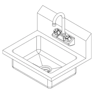 Falcon HS-17-W Sink, Hand