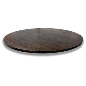 Falcon Tabletop, 24", Black / Mahogany, Wood, Round, Reversible, Arvesta TT24BM