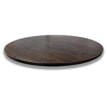 Falcon Tabletop, 60", Black/Mahogany, Wood, Round, Reversible, Arvesta TT60BM