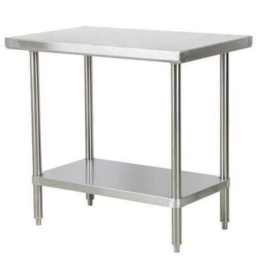 Falcon Work Table, 24" x 24", Stainless Steel, Adjustable legs, FALCON EQUIPMENT WT-2424-SSU-16
