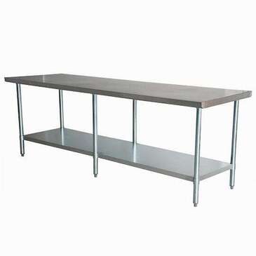 Falcon Work Table, 24" x 84", Stainless Steel, FALCON EQUIPMENT WT-2484-SSU-16
