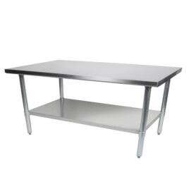 Falcon Work Table, 30" x 72", Stainless Steel, Falcon Equipment WT-3072-SSU-16