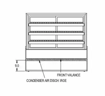 Federal Industries CGR3148 Display Case, Refrigerated Bakery