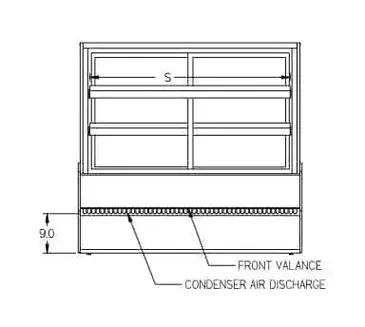 Federal Industries CGR5048CD Display Case, Refrigerated Deli