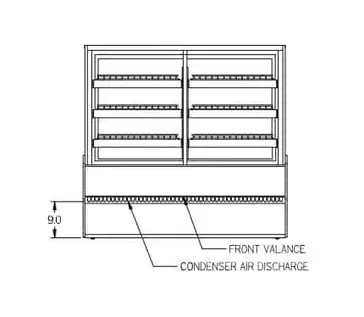 Federal Industries CGR5048DZ Display Case, Refrigerated/Non-Refrig