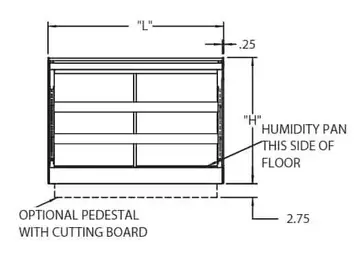 Federal Industries CH4828 Display Case, Hot Food, Countertop