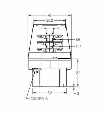 Federal Industries ECSS60SC Display Case, Refrigerated, Self-Serve