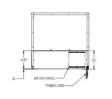 Federal Industries ELPRSS-3 Display Case, Refrigerated, Self-Serve