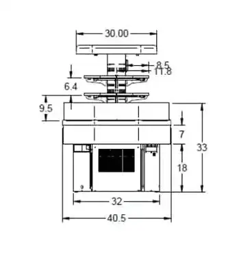 Federal Industries IMSS60SC-3 Display Case, Refrigerated, Self-Serve