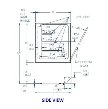 Federal Industries ITD3626-B18 Display Case, Non-Refrigerated Bakery