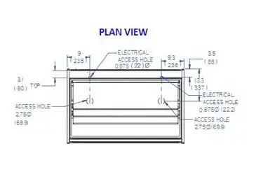 Federal Industries ITD3626-B18 Display Case, Non-Refrigerated Bakery