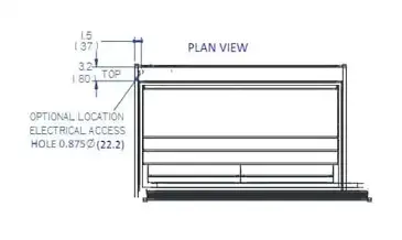 Federal Industries ITD3634 Display Case, Non-Refrigerated Countertop