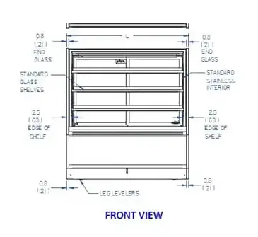 Federal Industries ITD3634-B18 Display Case, Non-Refrigerated Bakery