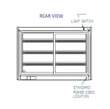 Federal Industries ITD6026 Display Case, Non-Refrigerated Countertop