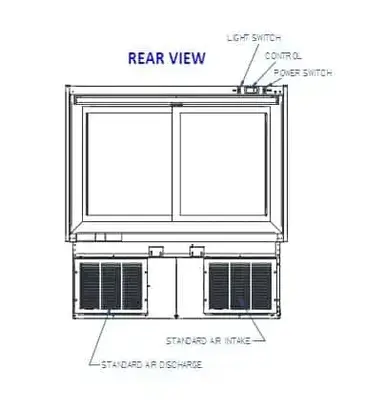 Federal Industries ITRSS4834 Display Case, Refrigerated, Drop In