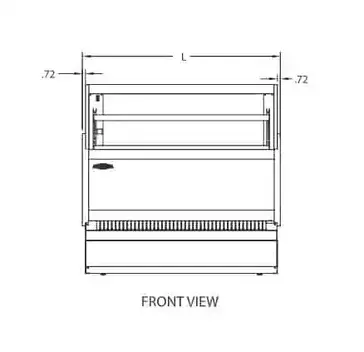 Federal Industries LPRSS5 Display Case, Refrigerated, Self-Serve