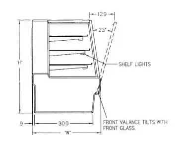 Federal Industries SGR3142 Display Case, Refrigerated Bakery