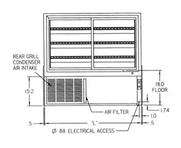 Federal Industries SGR5042DZ Display Case, Refrigerated/Non-Refrig