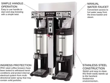 FETCO IP44-52H-20 (C53206MIP) Coffee Brewer for Thermal Server