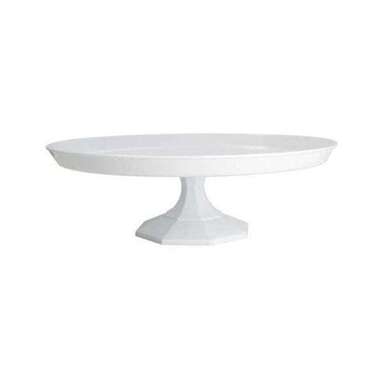 FINE LINE SETTINGS INC. Cake Stand, 17", White, Plastic, Fine Line Setting 3600WH