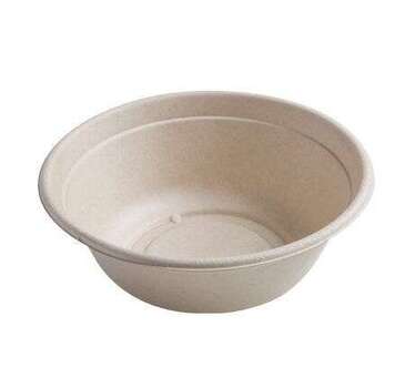 FINE LINE SETTINGS INC. Bagasse Bowl, 40 oz, Tan, Paper, (300/Case) Fineline Setting 42RB40