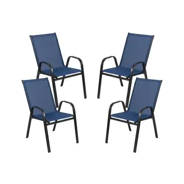 Flash Furniture 4-JJ-303C-NV-GG Chair, Side, Stacking, Outdoor