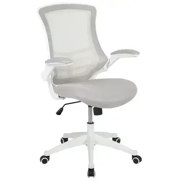 Flash Furniture BL-X-5M-WH-GY-GG Chair, Swivel