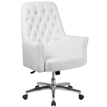 Flash Furniture BT-444-MID-WH-GG Chair, Swivel