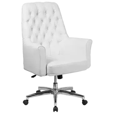 Flash Furniture BT-444-MID-WH-GG Chair, Swivel