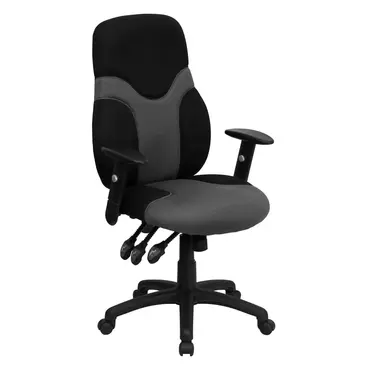 Flash Furniture BT-6001-GYBK-GG Chair, Swivel